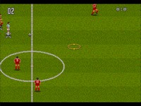une photo d'Ã©cran de European Club Soccer sur Sega Megadrive